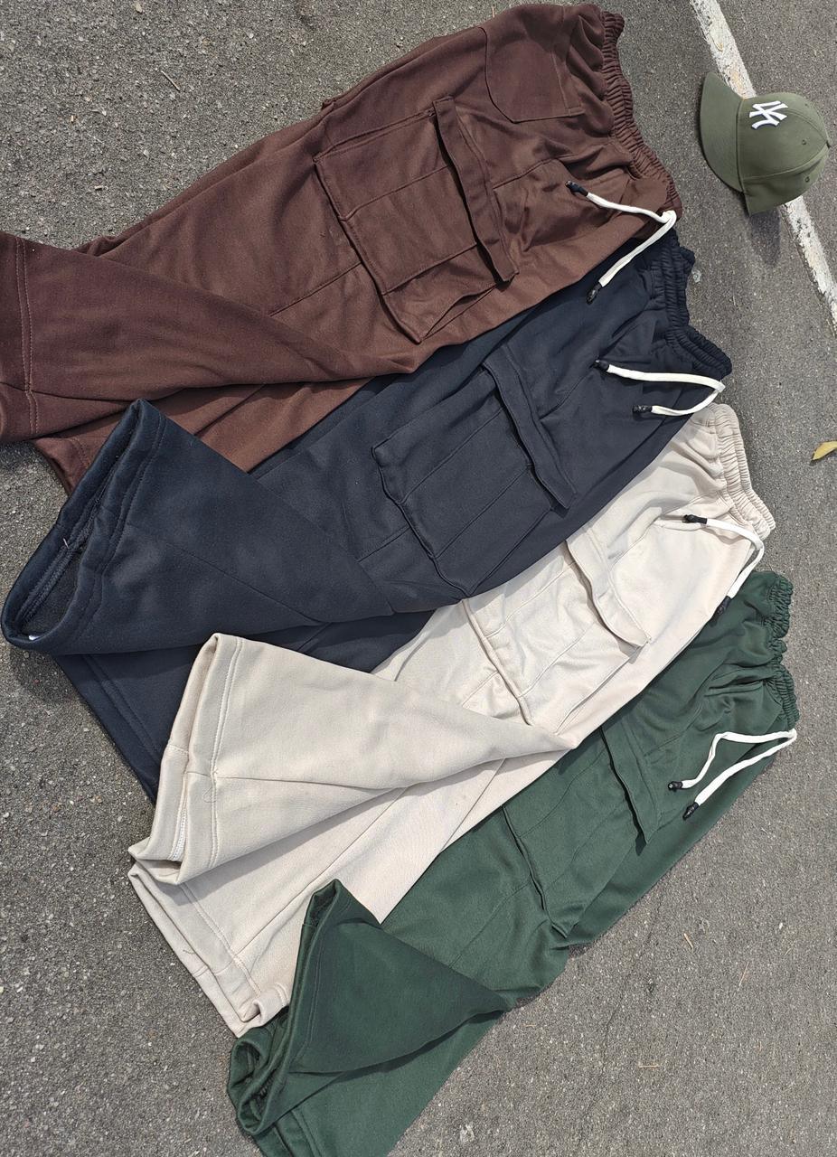 Pantalon Sudadera Cargo Hombre - EL MUNDO EN TU CASA