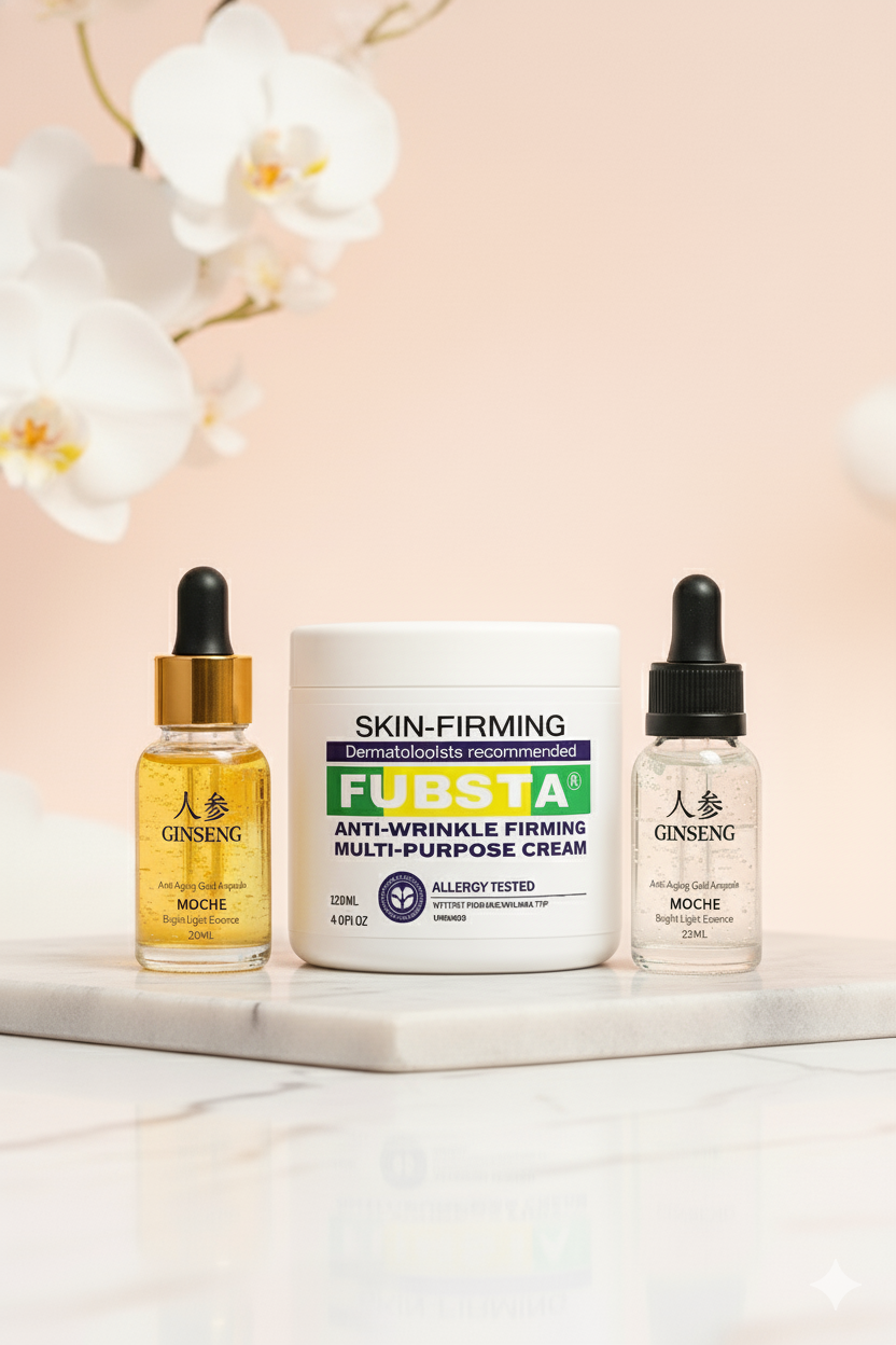KIT REJUVENECEDOR DÍA & NOCHE con extracto de Ginseng Premium + crema FUBSTA de REGALO