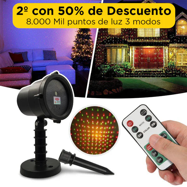 🎅HoliGlow - Proyector Navideño Automático 🔥 MEGA BLACK FRIDAY 🔥