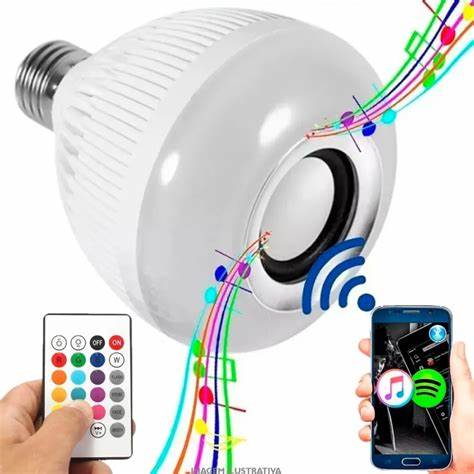 Lámpara LED Inteligente con Altavoz Bluetooth Integrado