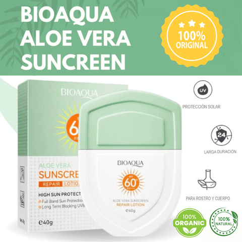 Protector Solar 60 Bioaqua Aloe Vera – Máxima Protección para Tu Piel - EL MUNDO EN TU CASA