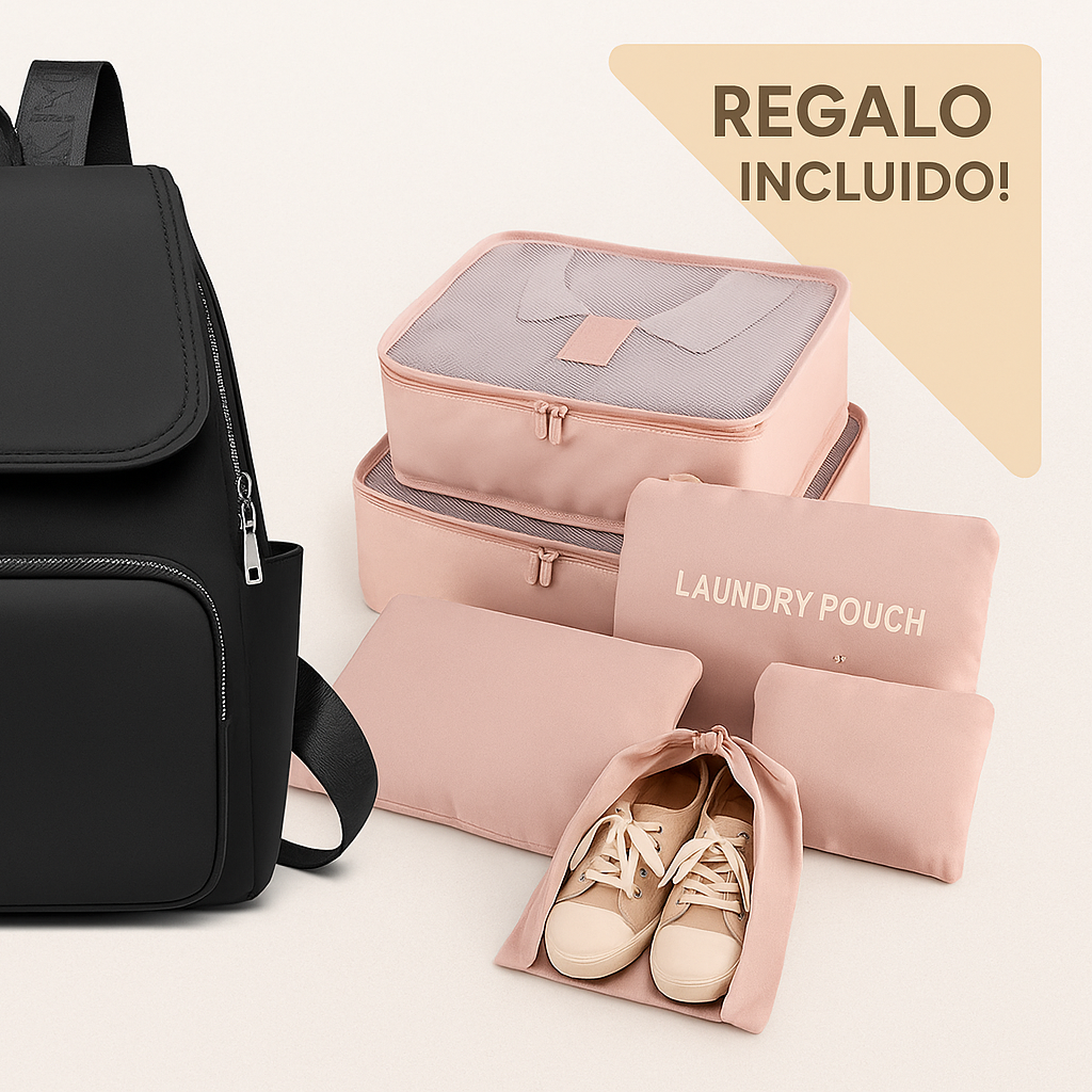 🎒 Oxford – Mochila Antirrobo Elegante™ + GRATIS un Set Organizador de Viaje (6 unidades) Oferta válida por tempo limitado